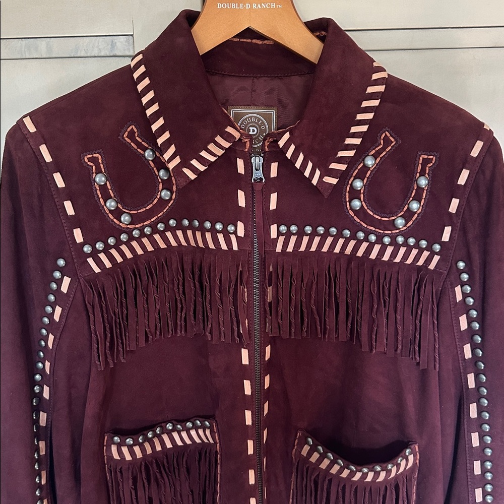 NWT Double D Ranch Double Luck Suede Jacket Size L - Picture 5 of 16